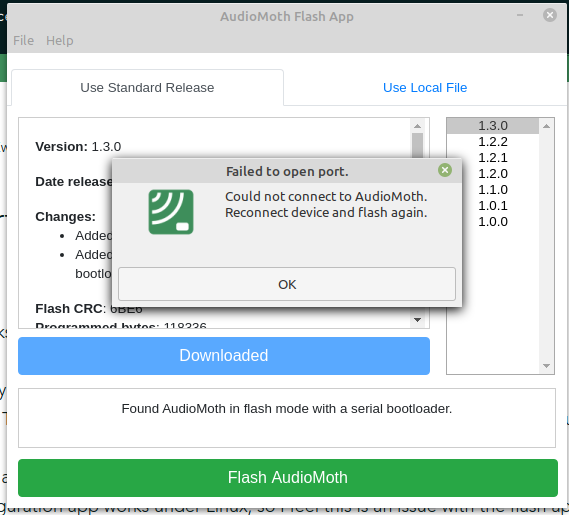 Port Not Found: Linux flash app content media