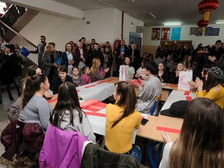 多博伊学生学习汉语