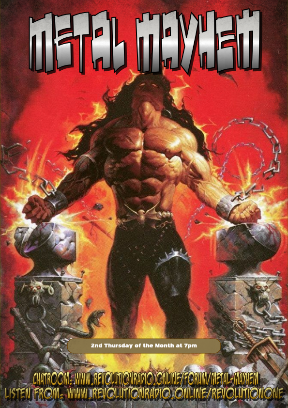 METAL MAYHEM 25 TURN UP THE METAL on APRIL 14th at 7pm on RevolutionONE promo pic for Revolution Radio Online