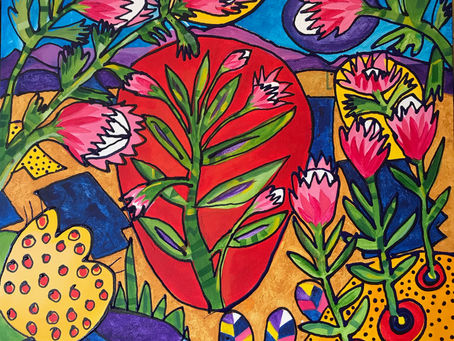 Proteas - Fynbos Fun Nov 2019 Pieter Cronje Art