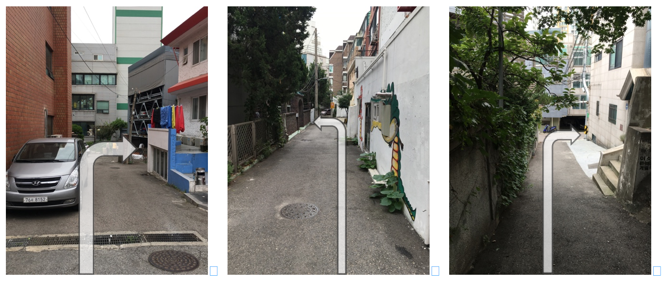 02. Way to Hanso Annex from the subway 从弘大入口站到韩所来的路线 content media