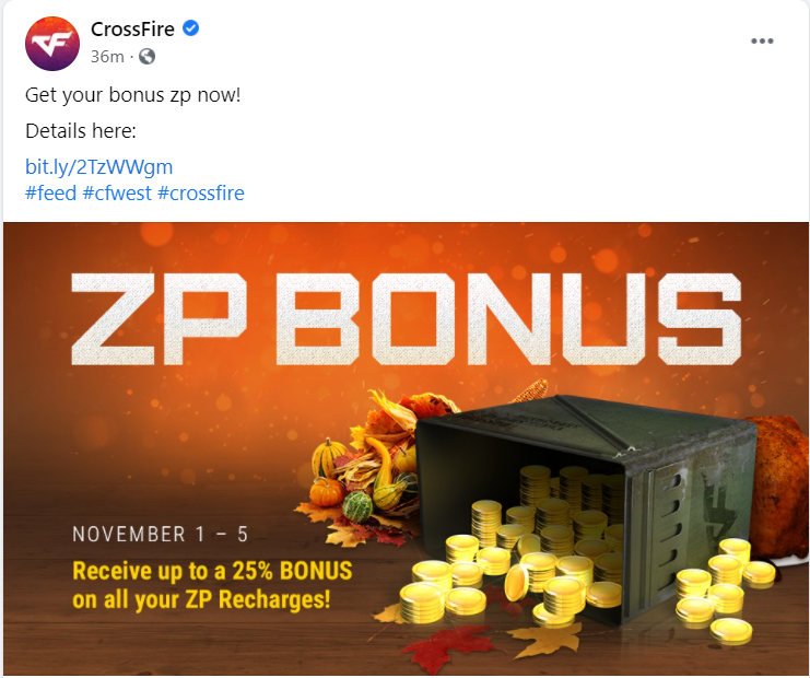 CF官网活动:11月zp充值返利 content media