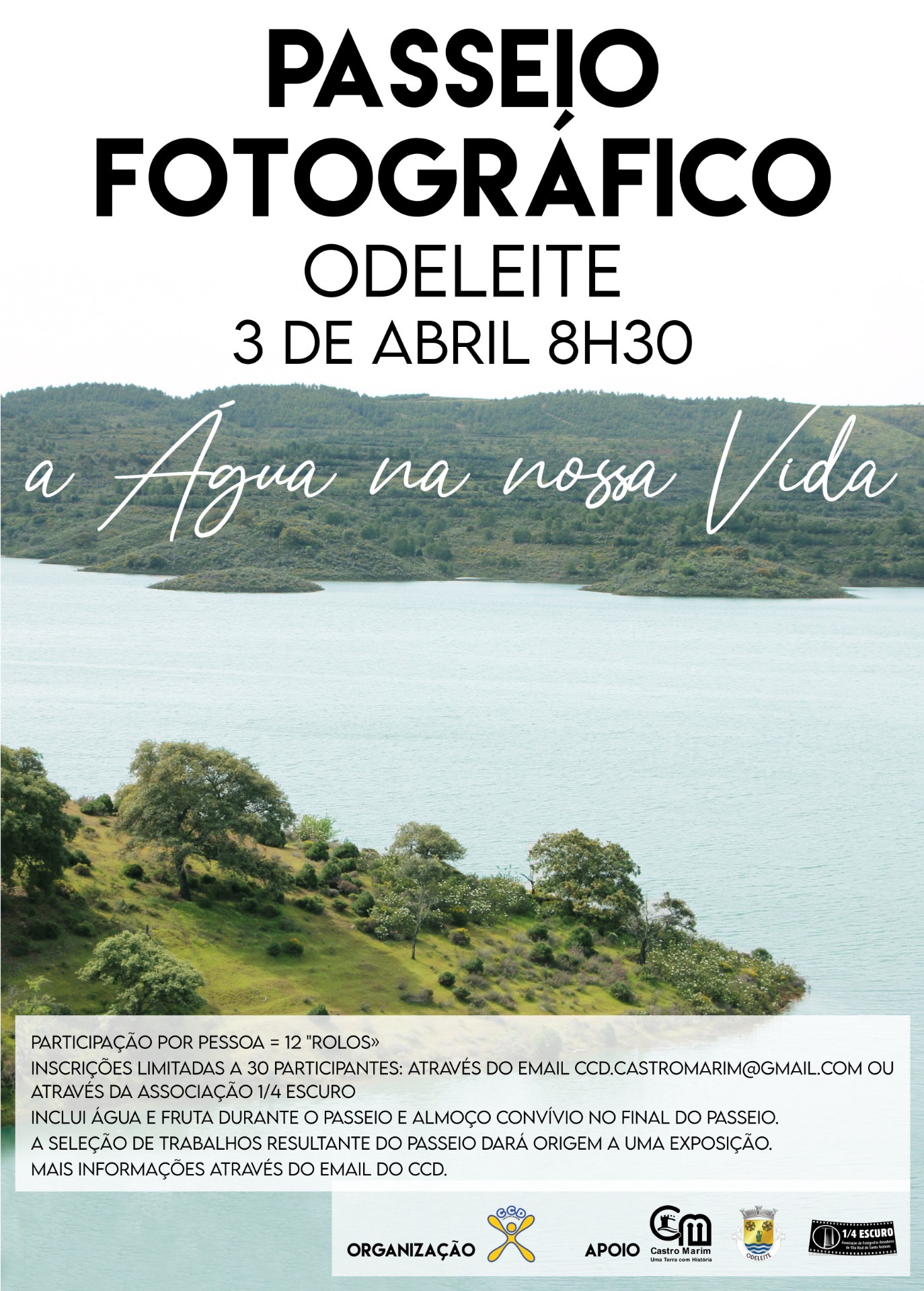 Passeio Fotográfico / Odeleite
Desafio aos sócios da Associação Um Quarto Escuro numa parceria com a CCD e a Autarquia de Castro Marim. content media