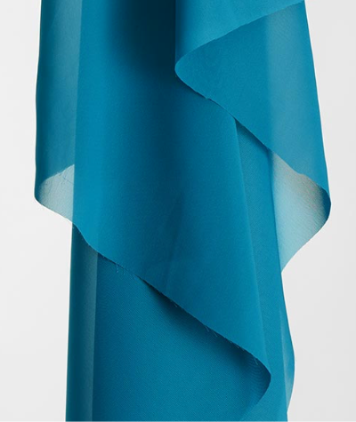 Blue Chiffon Fabric