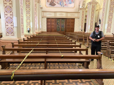 Santuário Santo Antônio dispõe de medidas sanitárias para receber fiéis nos momentos de oração