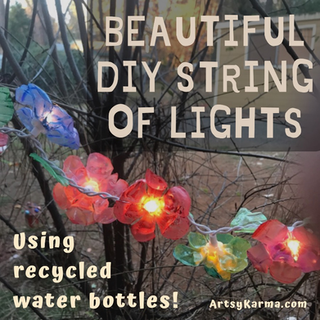recycled plastic flower lights