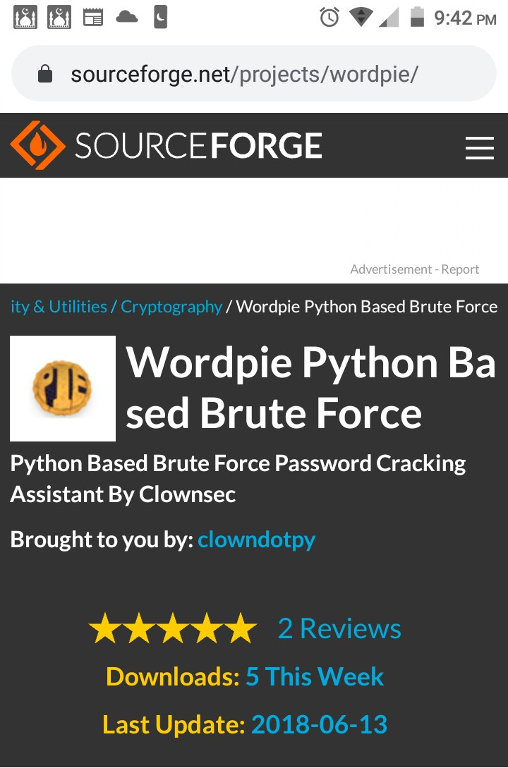 Brute force password cracker python version