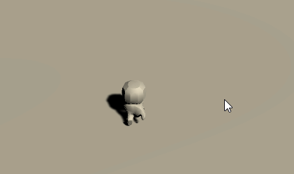 A work-in-progress shot of the player model, crafted using the sprite as the reference image
