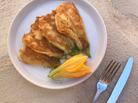 Beignets de fleurs de courgettes