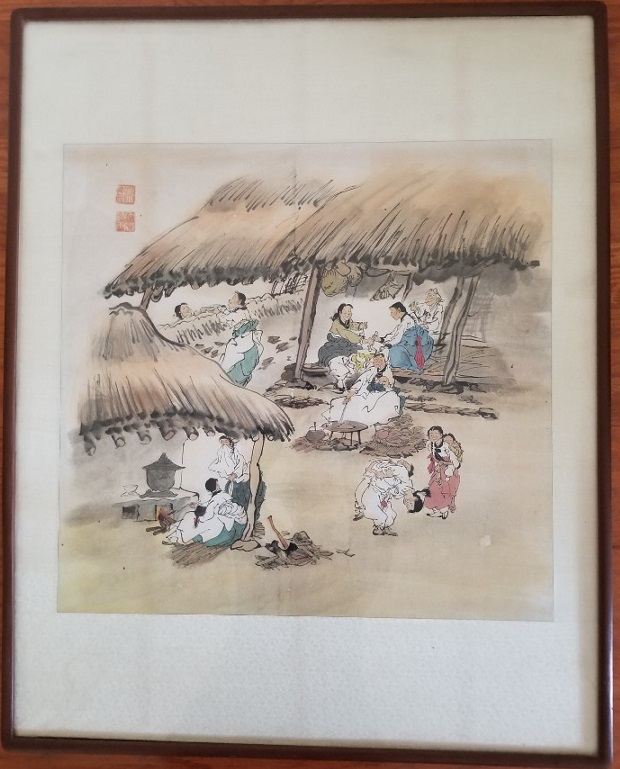 민속화, European Tea Set, 은 그릇, 핸드 백, 한국 밥상, 유리 테이블, 삼국지 영어 교재, 손 톱과 전기톱, 기타 content media