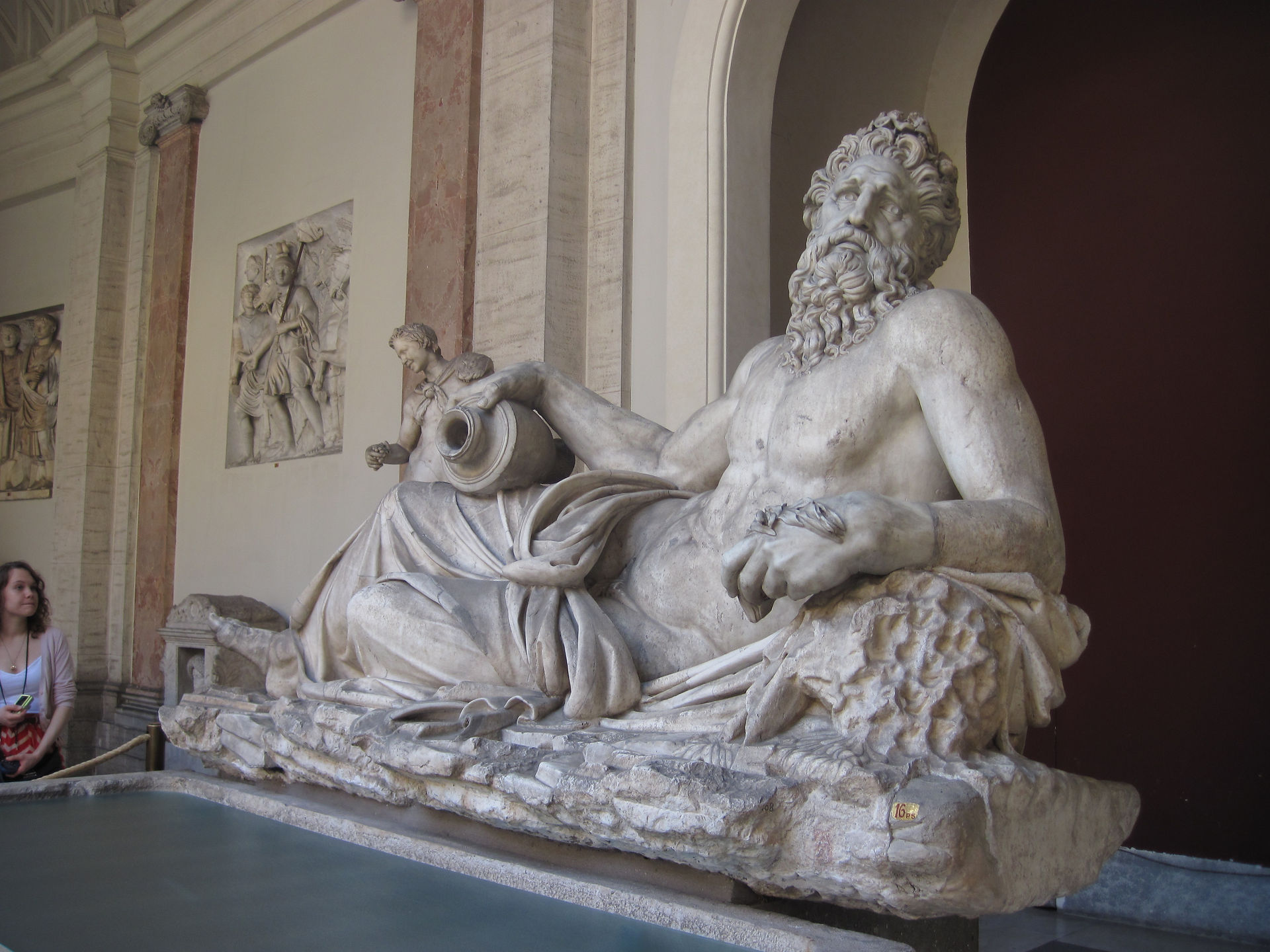Italy, Rome, Vatican Museum, Vatican, Marble statue