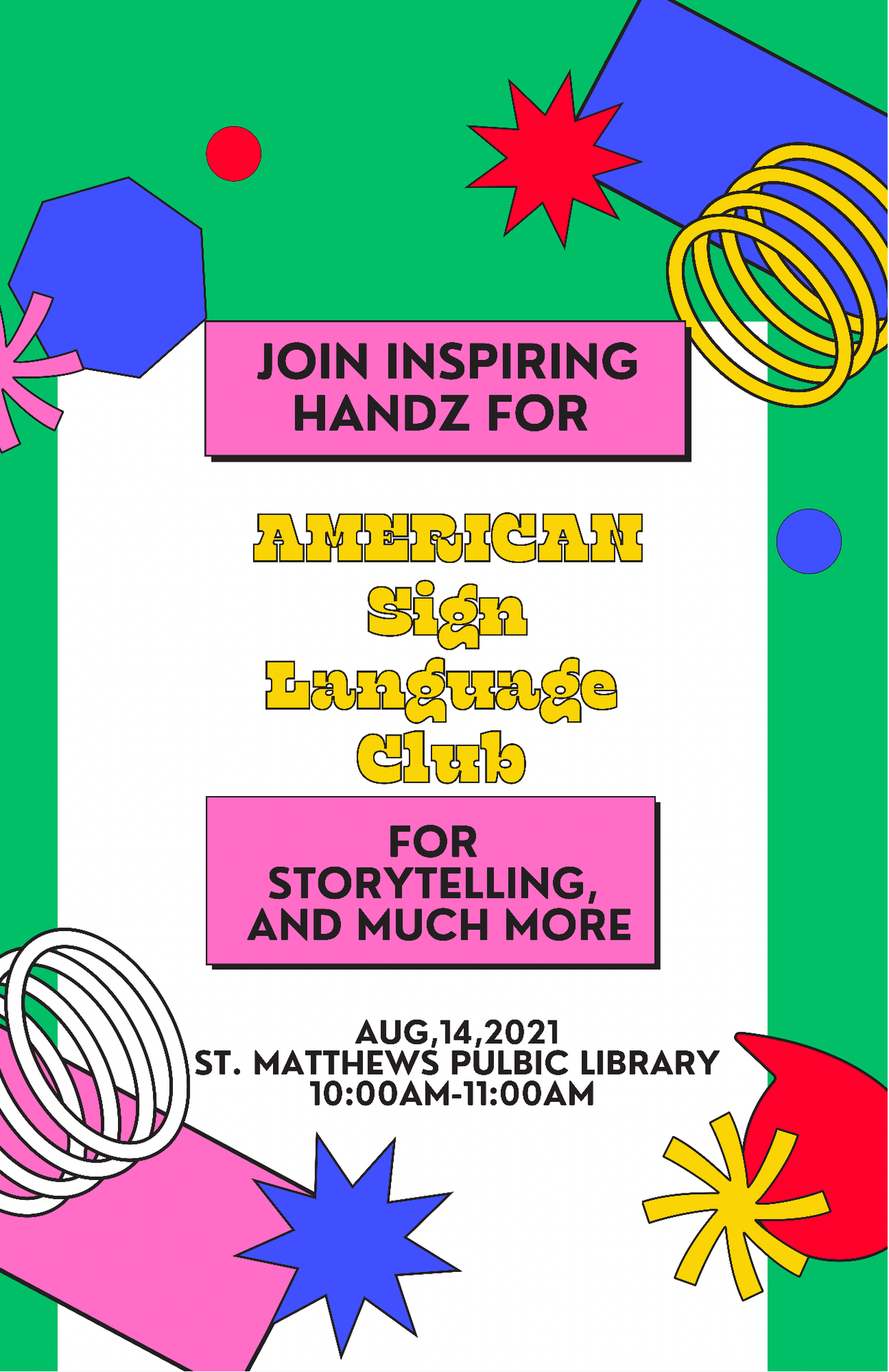 Inspiring Handz presents American Sign Language storytelling and more🤟🏾🤟🏽🤟🏼 content media