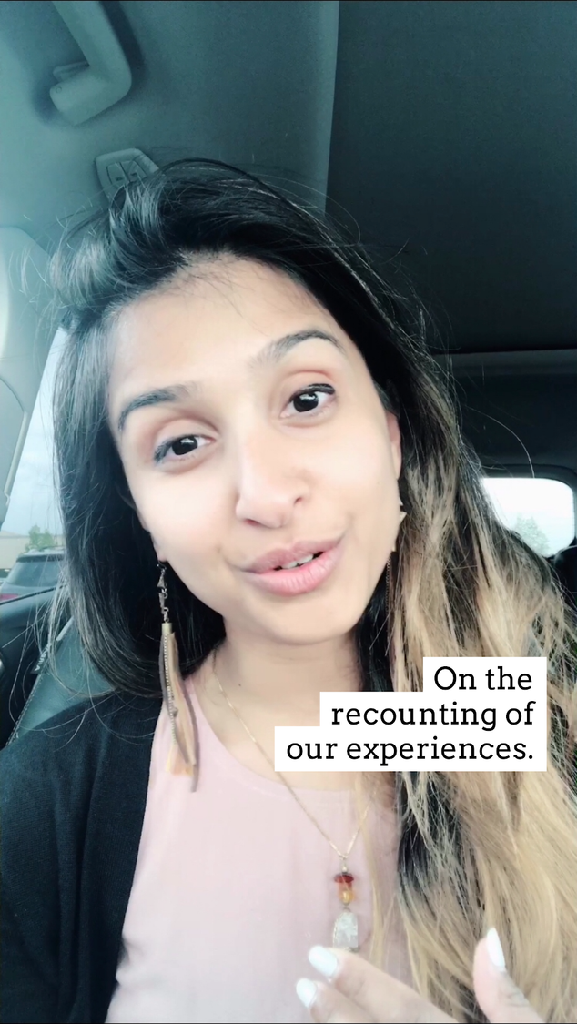 On the recounting of our experiences