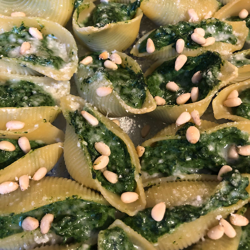Foody Mamy - blog culinaire - conchiglionis aux épinards