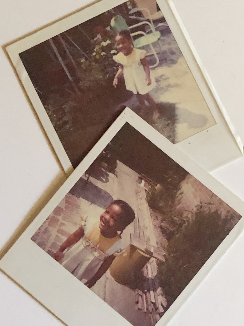 Me in my garden growing up.