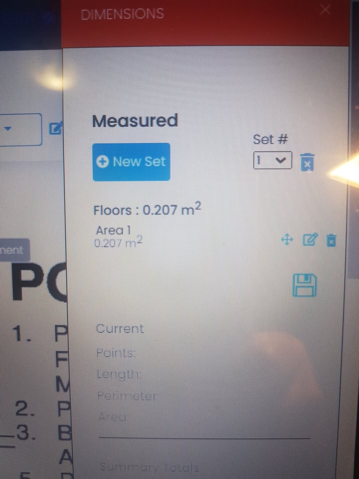 Calibrated, but measurements are smaller than they should be. #takeoff #waterproofing content media