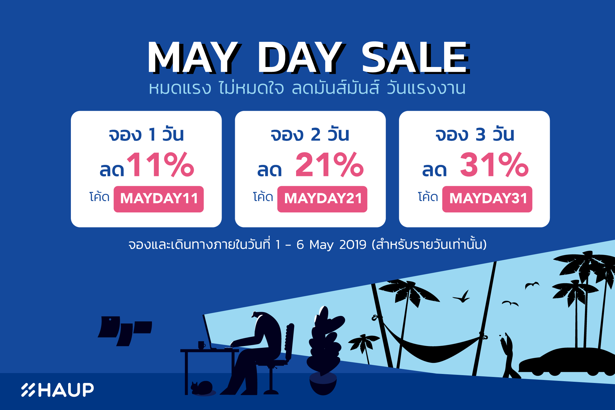 May Day Sale หมดแรง ไม่หมดใจ ลดมันส์มันส์ วันแรงงาน content media