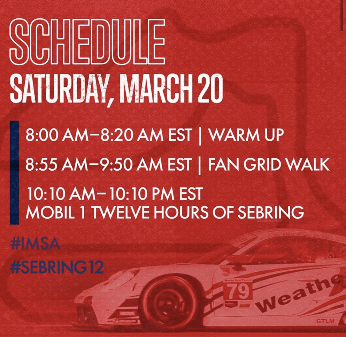 12 Hours of Sebring content media