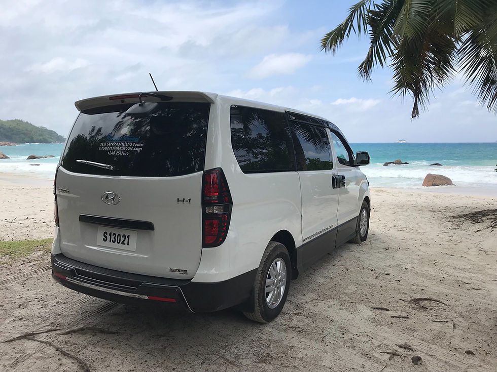 Taxi Services and Island Tour Praslin Island Seychelles. 