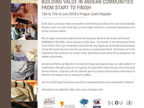 animaná and Hecho por Nosotros works to add more value in Andean Communities