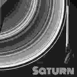 土星を使って、コラージュでレコード盤を表現してみました