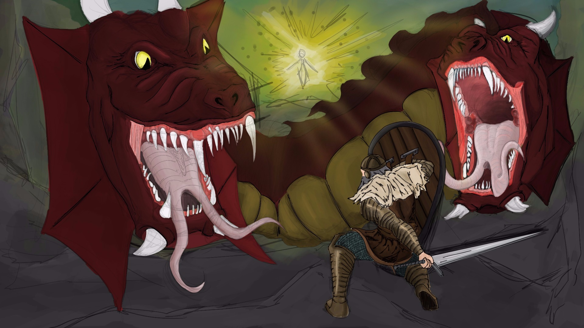 Knight vs Dragon content media