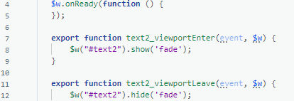 Show/Hide text when scrolling | Velo by Wix