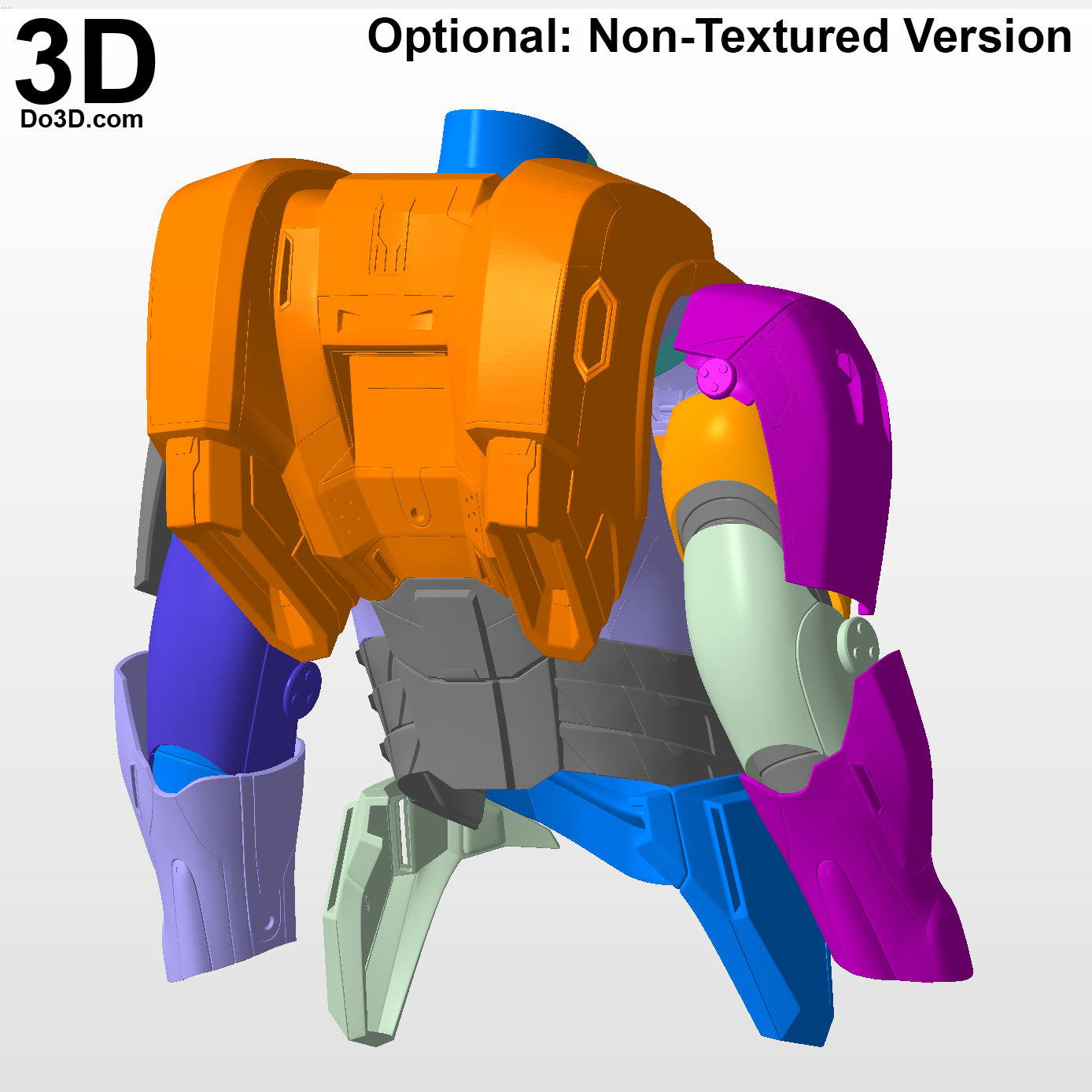 FREE 3D Printable Model: Upper Body Armor Mark XXXIX Gemini