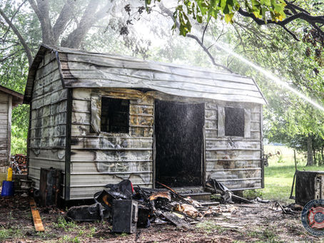 Fire Destroys Storage Shed in Keithville