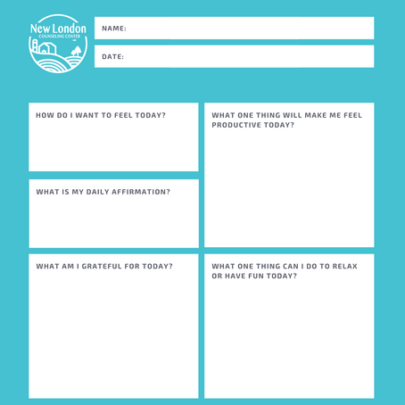 Printable Self Care Check-In