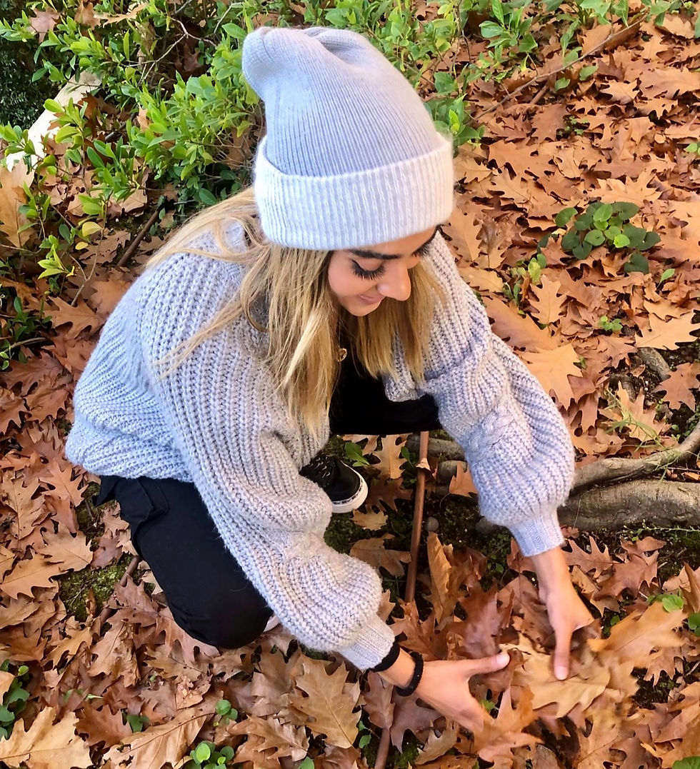 Angora Blend- L Grey reversible two tone side