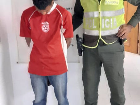 PRIMERA CAPTURA DE UNA PERSONA HURTANDO EN EL NUEVO PUENTE PUMAREJO.