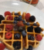 Fluffy Waffles por la Nutrióloga Leslie Marroquín Monterrey Nutrición Funcional
