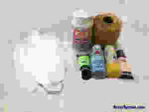 supplies to make a feather garland