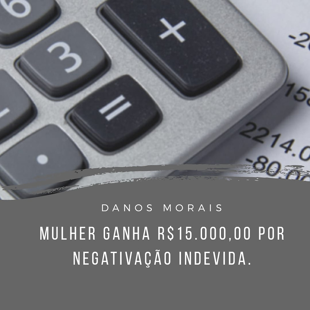 danos morais negativação indevida telefonia