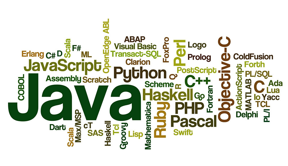 wordle of coding languages