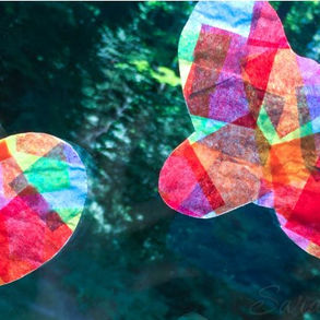 Tissue Paper Suncatchers