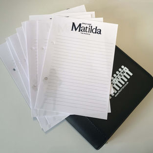 Matilda the Musical notepad announced for Plus Ten Directory 2020