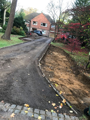 hard landscaping- construction phase