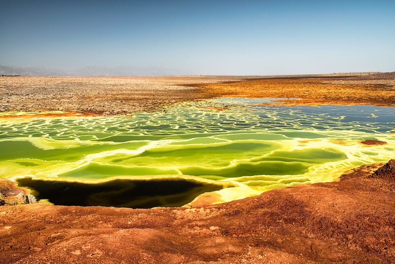 volcan Dallol dans le désert Danakil