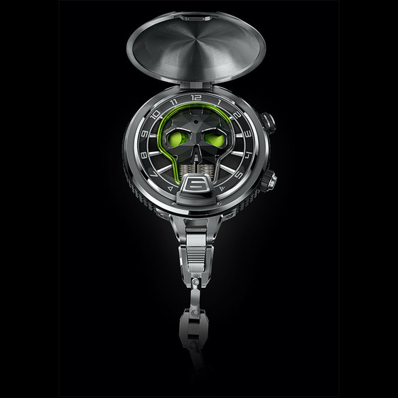 HYT SKULL POCKET 159-TD-49-GF-CH watch content media