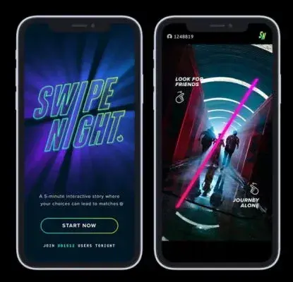 Tinder Postpones International Broadcast Of 'Swipe Night' Due To Corona Virus