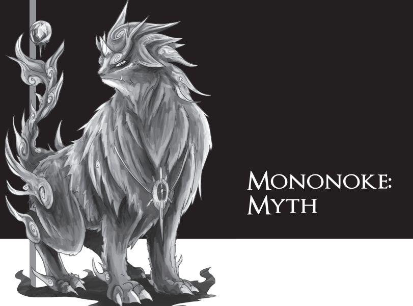 Mononoke - Criatura com feições leoninas misticas
