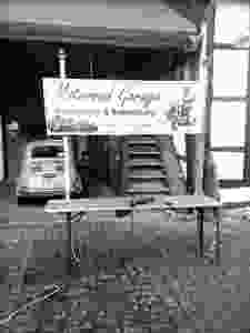 Standaufbau Motorrad Garage