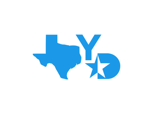 Congratulating new Texas College Democrats leadership