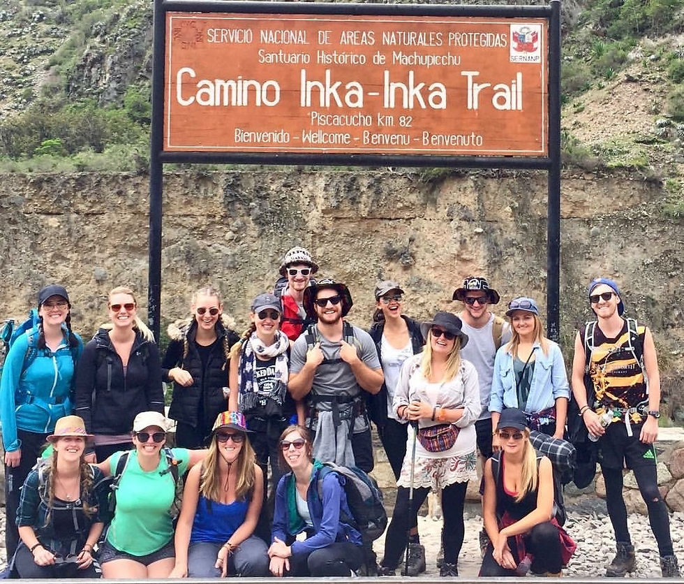 Start of the Inka Trail to Macchu Picchu, Peru. 2017