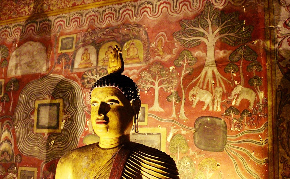 intérieur grottes de Dambulla Sri Lanka