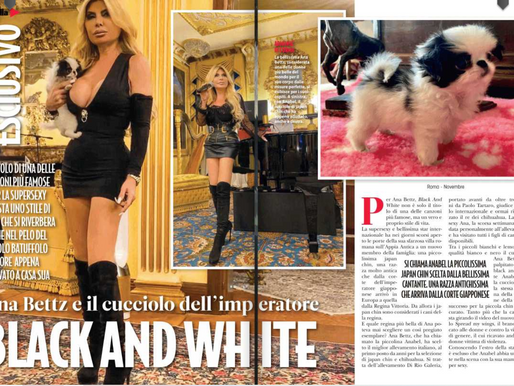Esclusiva Novella2000, Ana Bettz e il cucciolo dell'Imperatore Black&White