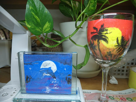 サンドペインティング特訓！！