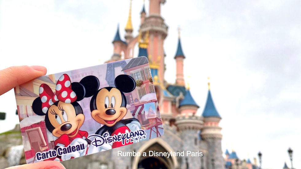 Las tarjetas regalo de Disneyland Paris Gift Card Carte Cadeau